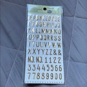 New Embossed stickers